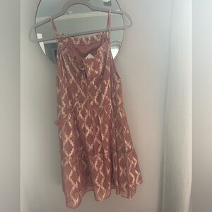 Rosalie Pink and gold mini party dress